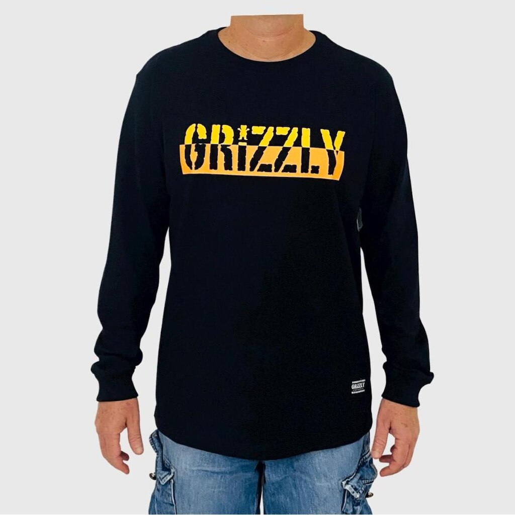 Camiseta Grizzly Manga Longa Two Faced S/S Masculina