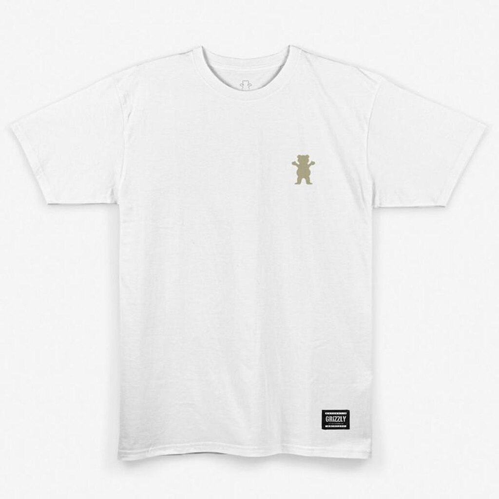 Camiseta Grizzly Mini Og Bear Bordado Off White