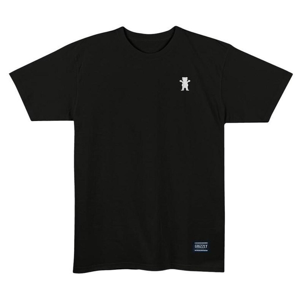 Camiseta Grizzly Mini Og Bear Bordado Preto