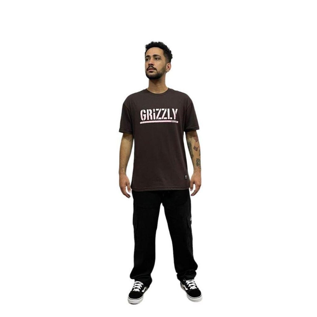Camiseta Grizzly Og Stamp tee Brown