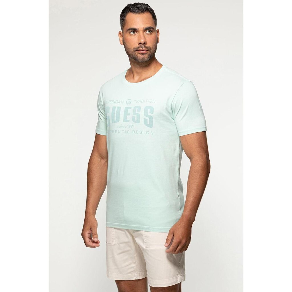 Camiseta Guess American Tradition Azul Claro