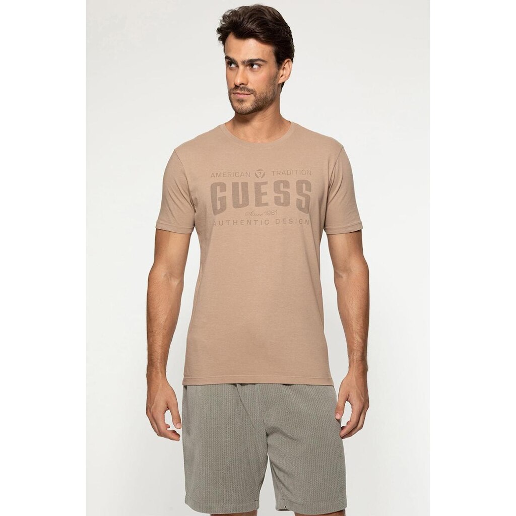 Camiseta Guess American Tradition Bege
