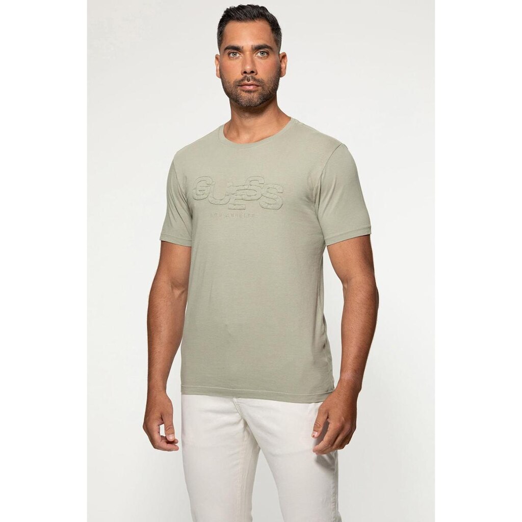 Camiseta Guess Aplique Sarja Verde