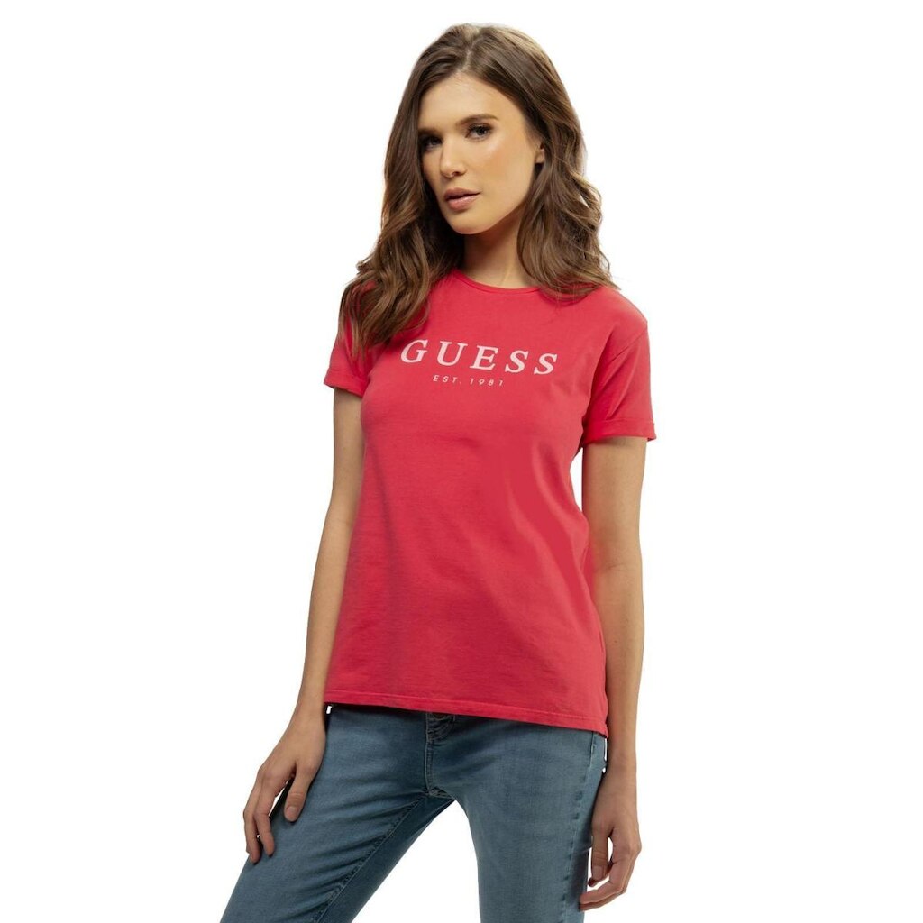 Camiseta Guess Escrita Est. 1981 Vermelho