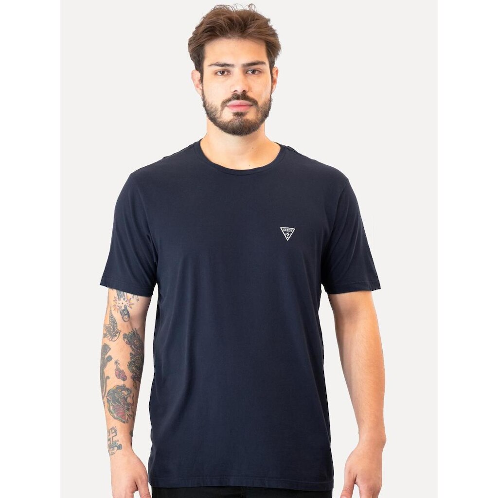 Camiseta Guess Masculina Light Icon Azul Marinho