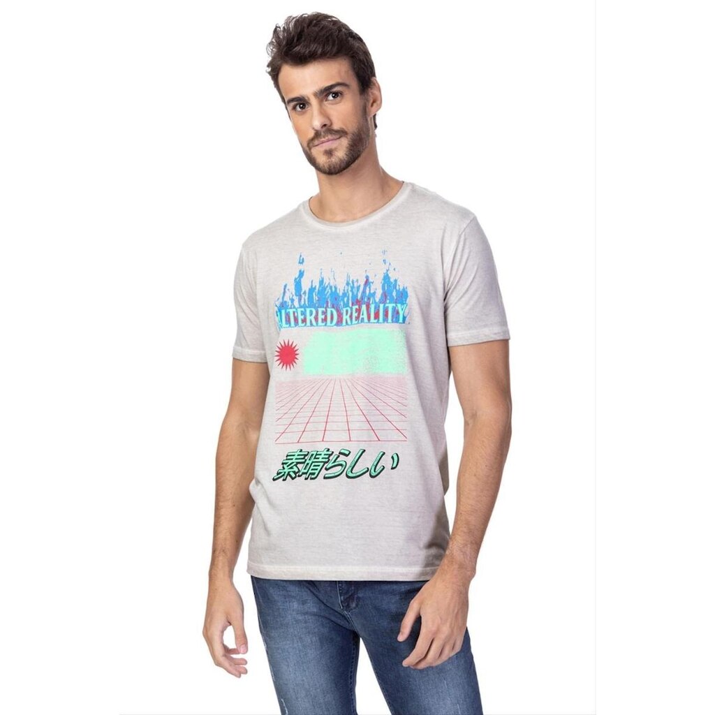 Camiseta Guess Star Bege