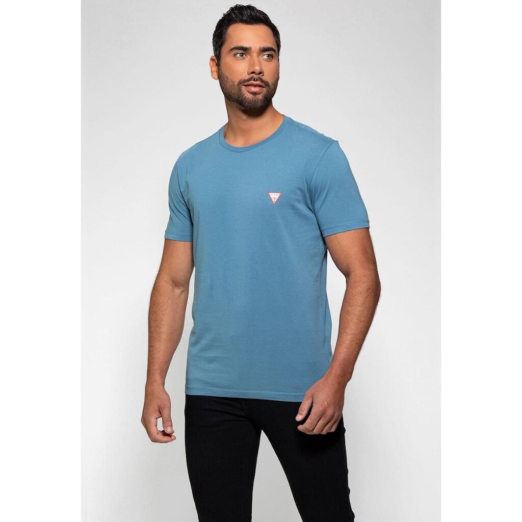 Camiseta Guess Triangulo Original Pq Azul