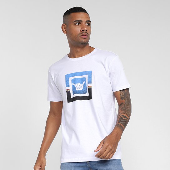 Camiseta Hang Loose Setbow Masculina - Branco Menor preço em Camiseta Hang Loose Setbow Masculina - Branco