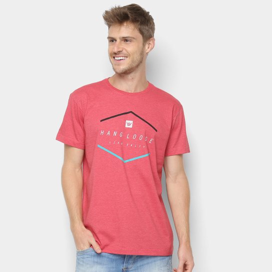 Camiseta Hang Loose Silk Blancolor Masculina - Vermelho