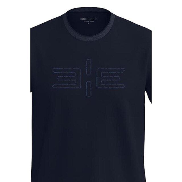 Camiseta Hangar 33 Em Malha Com Estampa Azul Tam. M