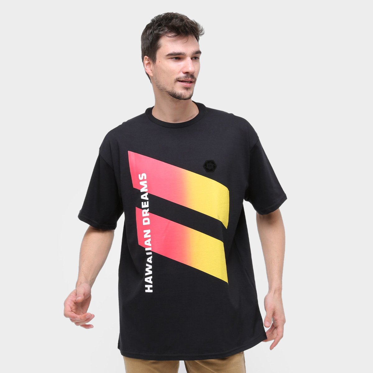camiseta adidas oversized masculina