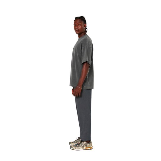 Camiseta Heavy Oversized Camisa Ultra Pesada Cinza Chumbo