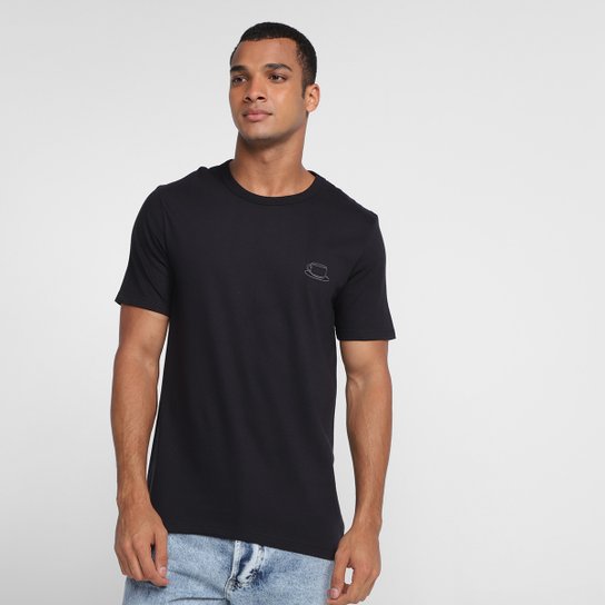 Camiseta Hering Casual Masculina - Preto Menor preço em Camiseta Hering Casual Masculina - Preto