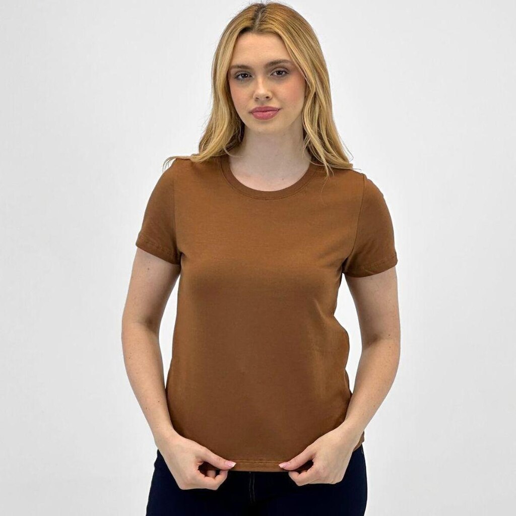 Camiseta Hering Manga Curta Básica Feminina