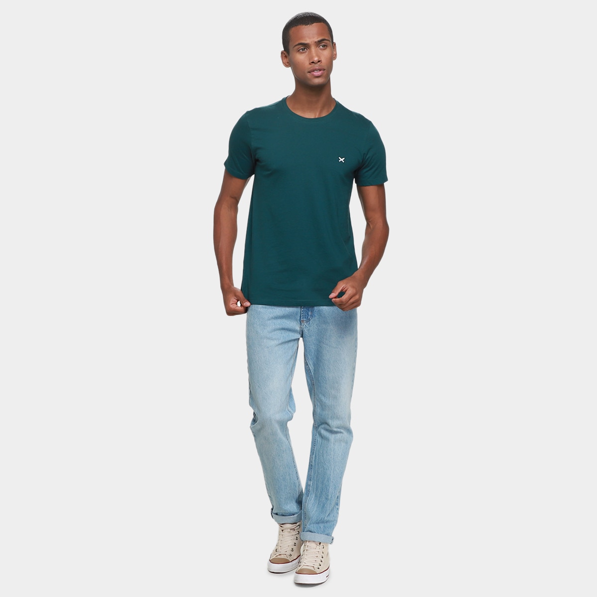 Camiseta Hering World Com Bordado Masculina - 3