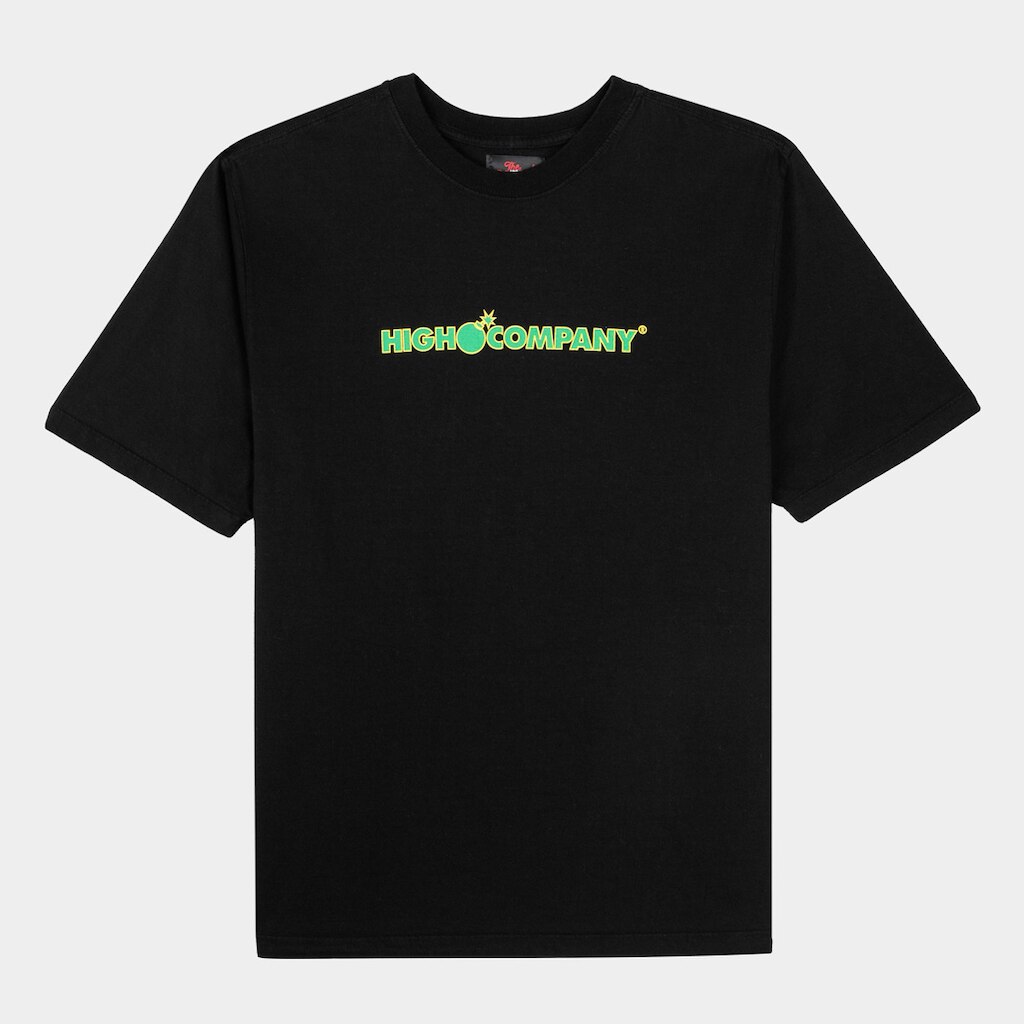 Camiseta High Company Flames Bar Logo Washed