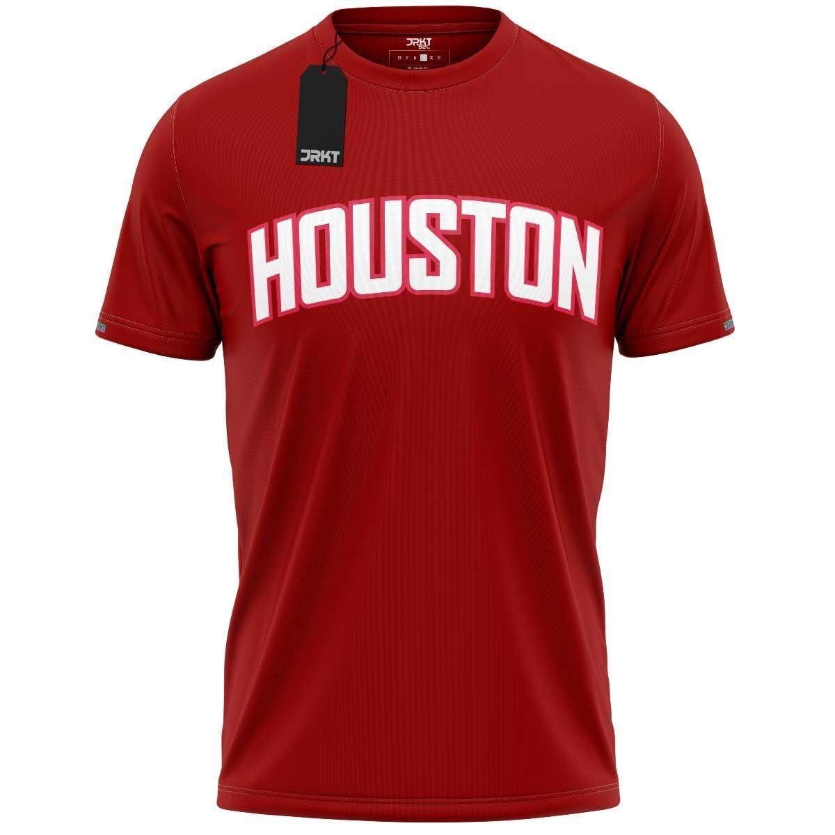 Camiseta Houston Algodão Nobre 30.1 Jrkt Sports Masculina - Vermelho ...