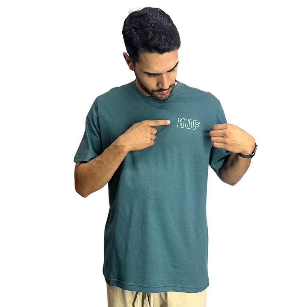 Camiseta Huf Set SS Tee- Verde