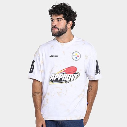 Camiseta Huge Approve X NFL Steelers Collors V - Unissex