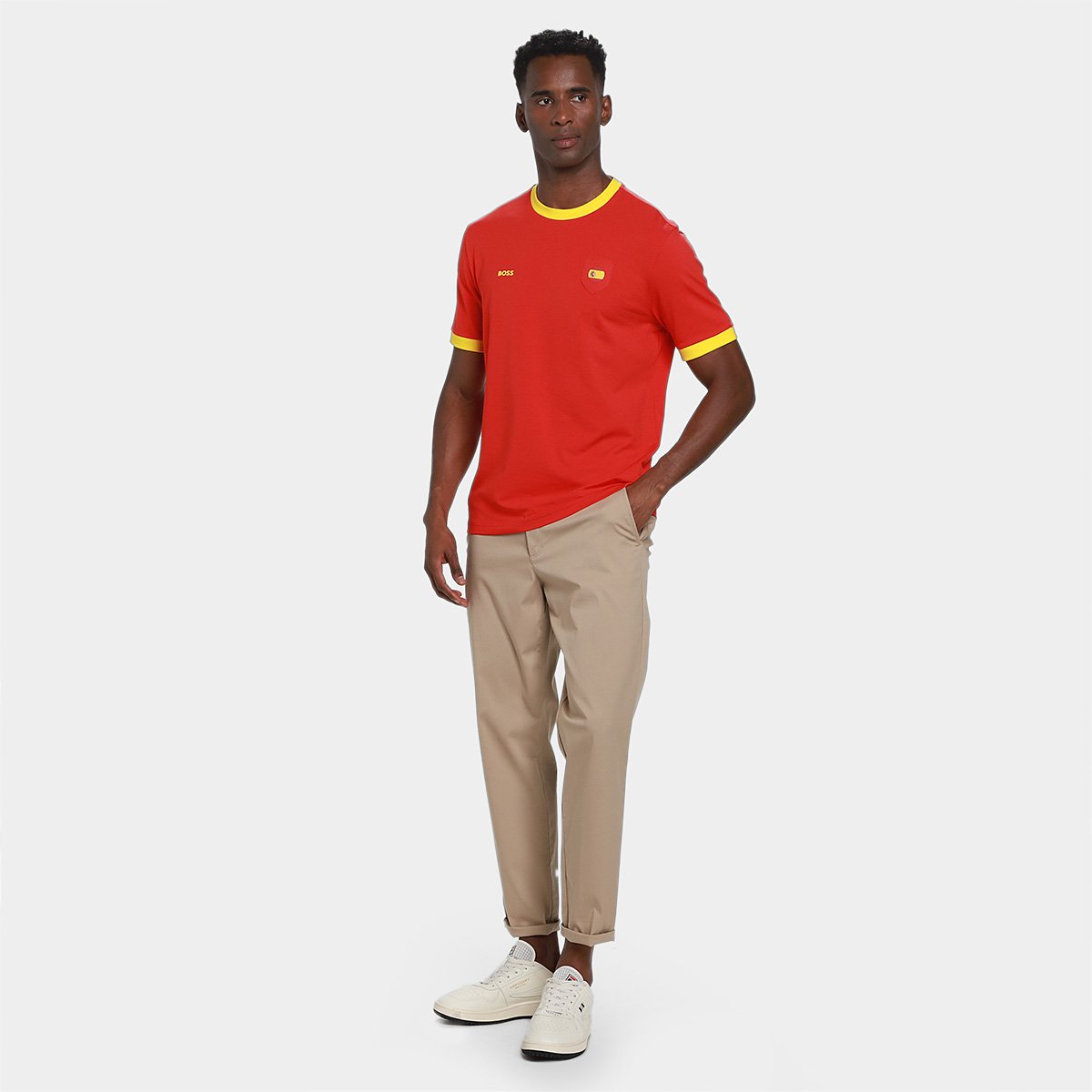 Camiseta Hugo Boss Espanha Masculina - 6