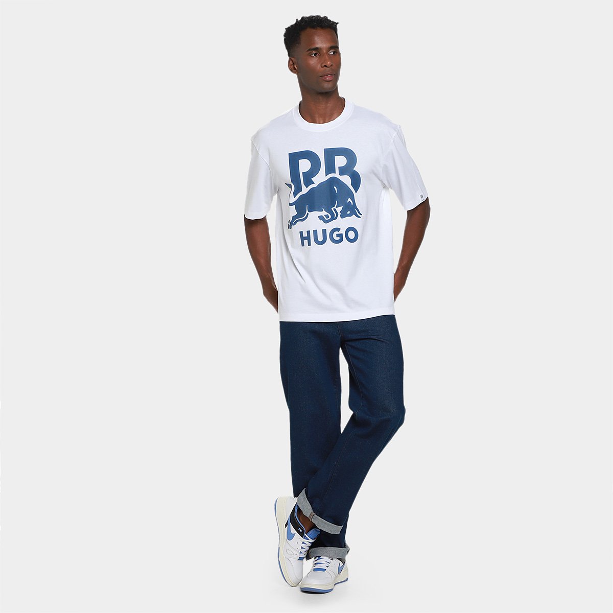 Camiseta Hugo Boss Racing Bulls Masculina - 4