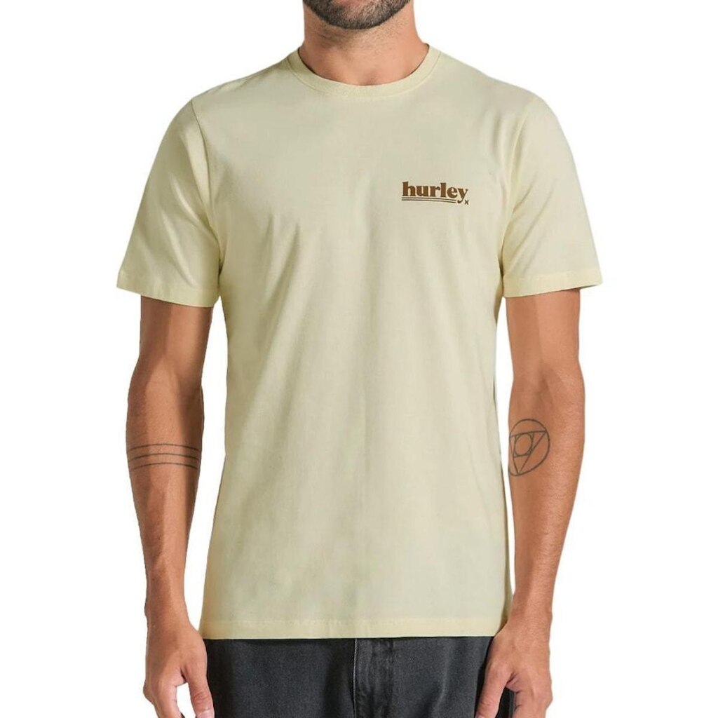 Camiseta Hurley Algodão Básica Off White