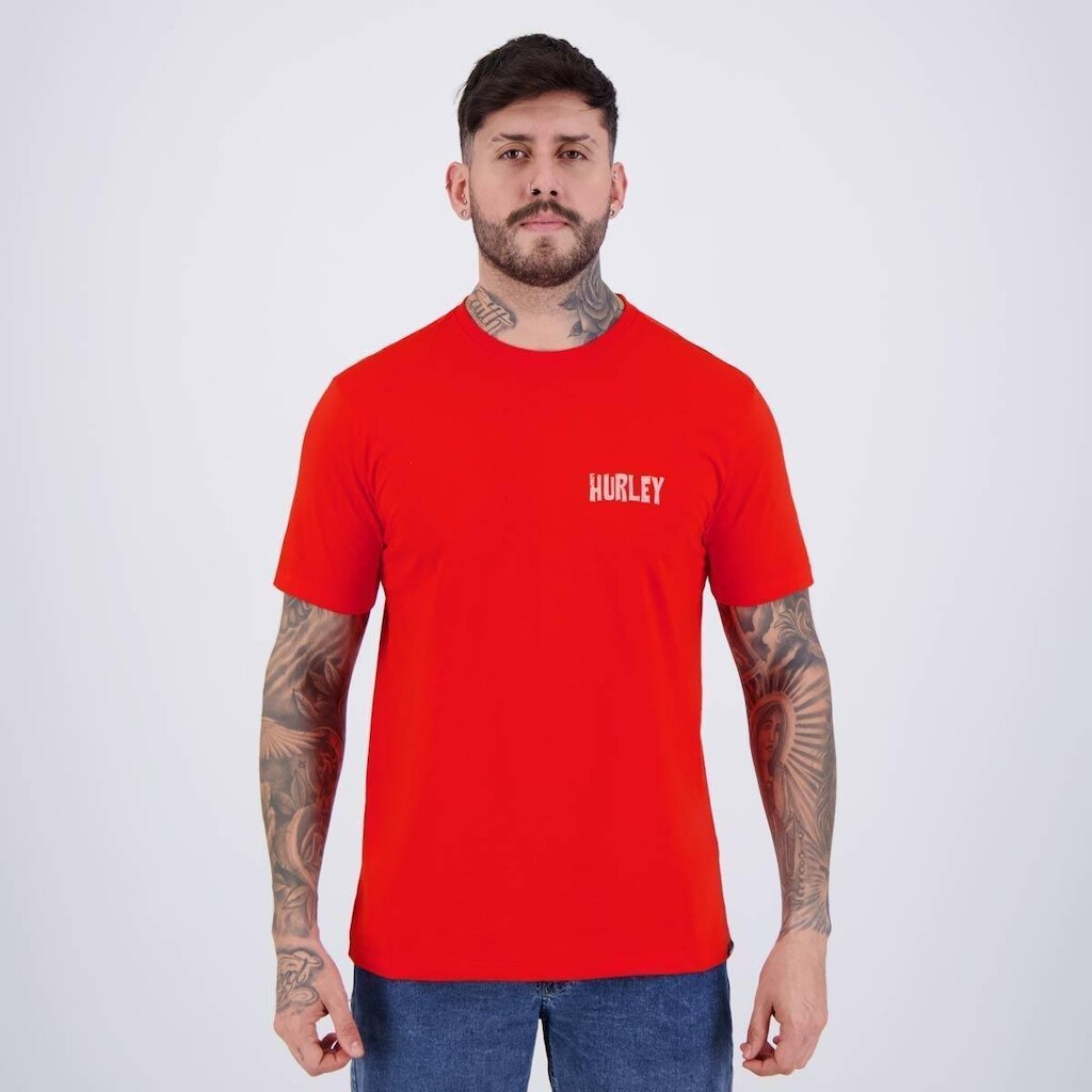 Camiseta Hurley Clash Vermelho