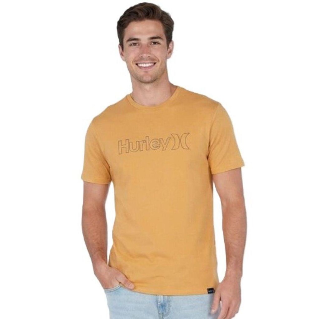 Camiseta Hurley Cotton Outline Masculina - Bege