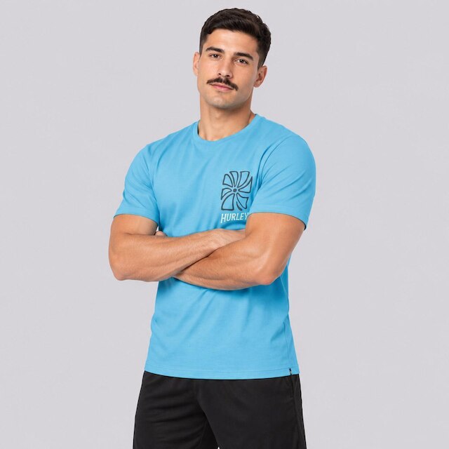 Camiseta Hurley Fish & Enjoy Azul - Azul | Netshoes