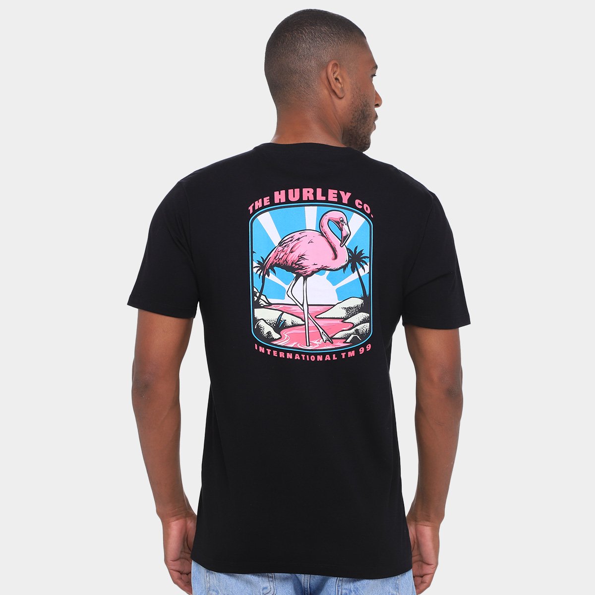 Camiseta Hurley Flamingo Masculina - 1