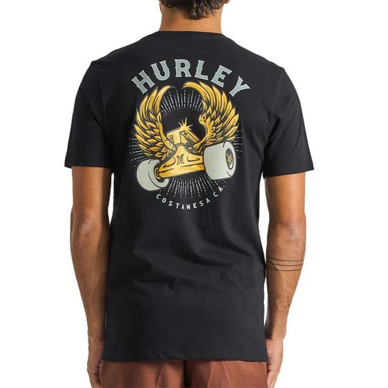 Camiseta Hurley Hard Wings SM25 Masculina