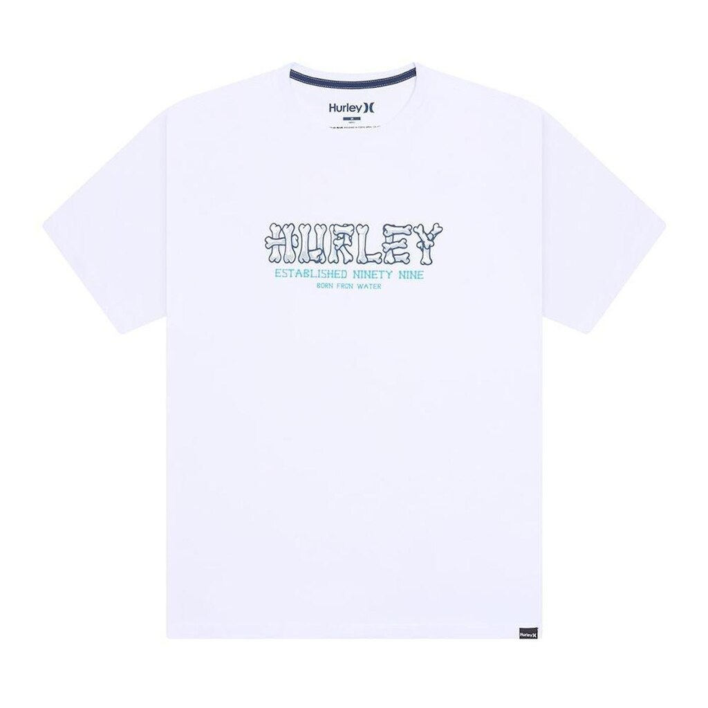 Camiseta Hurley HYT010845 Bones - Branco
