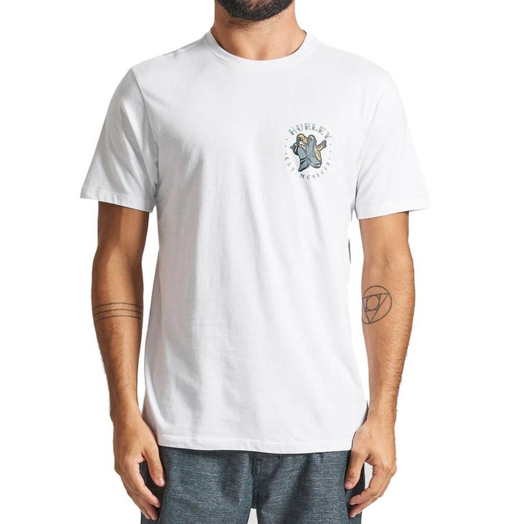 Camiseta Hurley HYTS010533 Eagle - Branco