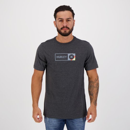 Camiseta Hurley Inbox Manga Curta Masculina - Preto Menor preço em Camiseta Hurley Inbox Manga Curta Masculina - Preto