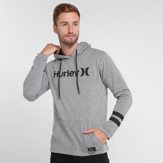 Camiseta Hurley Lounge Manga Longa Masculina - Cinza Menor preço em Camiseta Hurley Lounge Manga Longa Masculina - Cinza