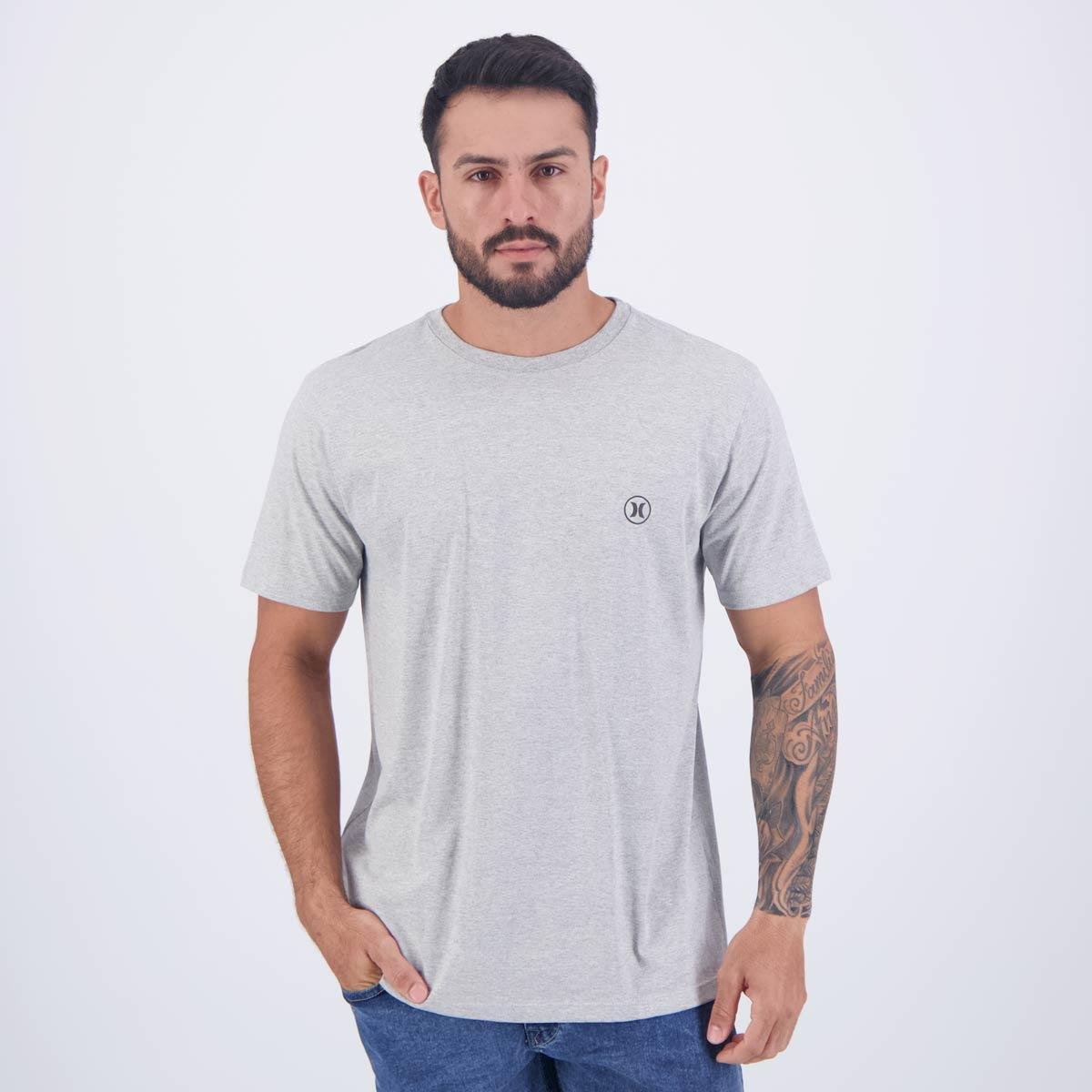 Camiseta Hurley Mini Circle Icon Cinza Menor preço em Camiseta Hurley Mini Circle Icon Cinza