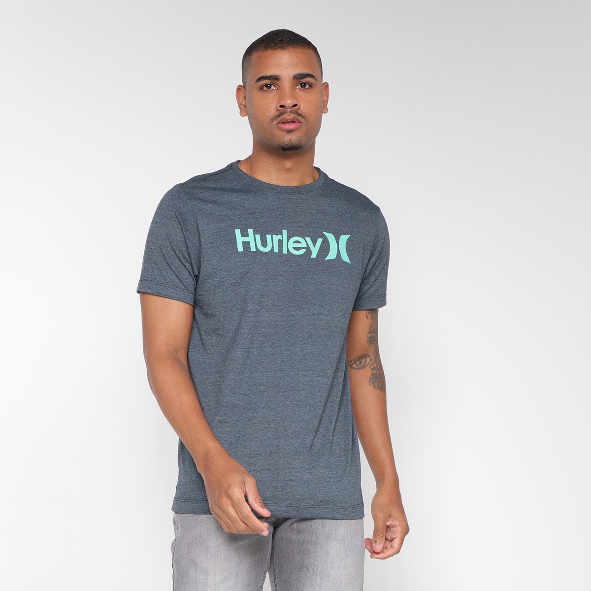 Camiseta Hurley O&O Outline Masculina Menor preço em Camiseta Hurley O&O Outline Masculina