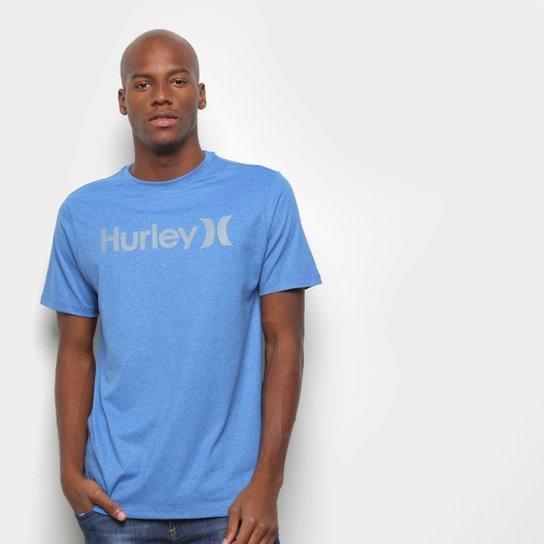 Camiseta Hurley O&O Solid Masculina - Azul Menor preço em Camiseta Hurley O&O Solid Masculina - Azul