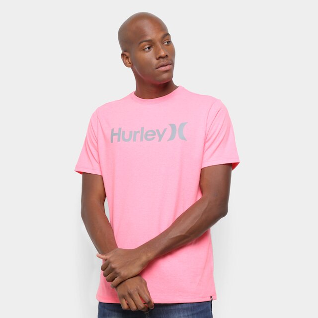 Menor preço em Camiseta Hurley O&O Solid Masculina - Pink