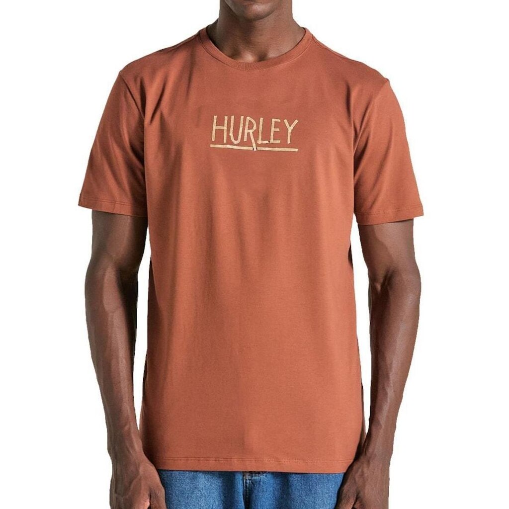 Camiseta Hurley Shark Marrom