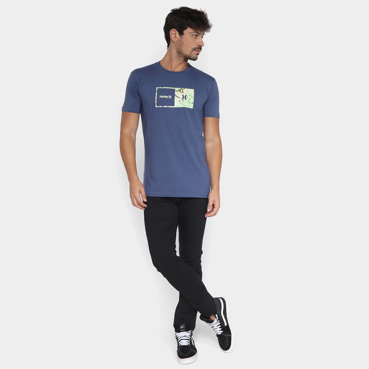 Camiseta Hurley Silk Aloha Box Masculina - 3
