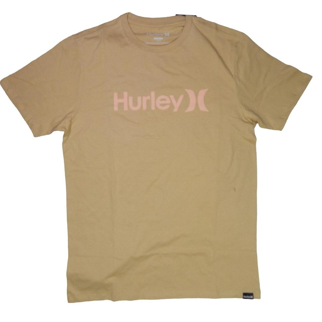 Camiseta Hurley Silk Logo Rosa