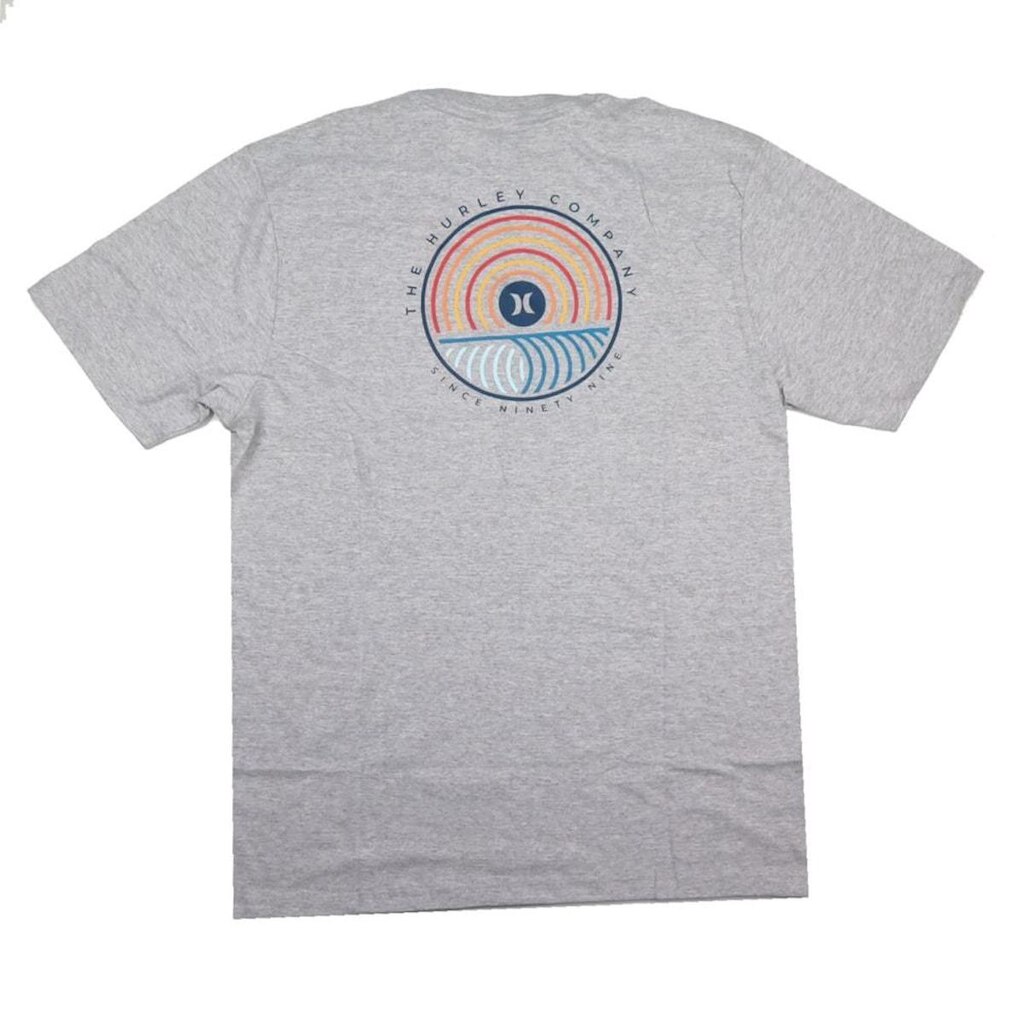 Camiseta Hurley Silk Multi Circle Mescla Cinza