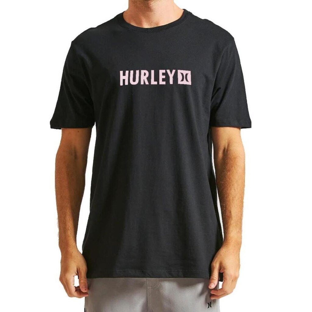 Camiseta Hurley Silk Square Preta