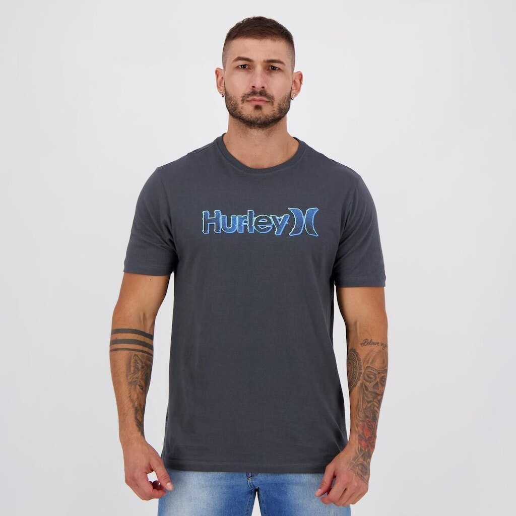 Camiseta Hurley Silk Television Cinza