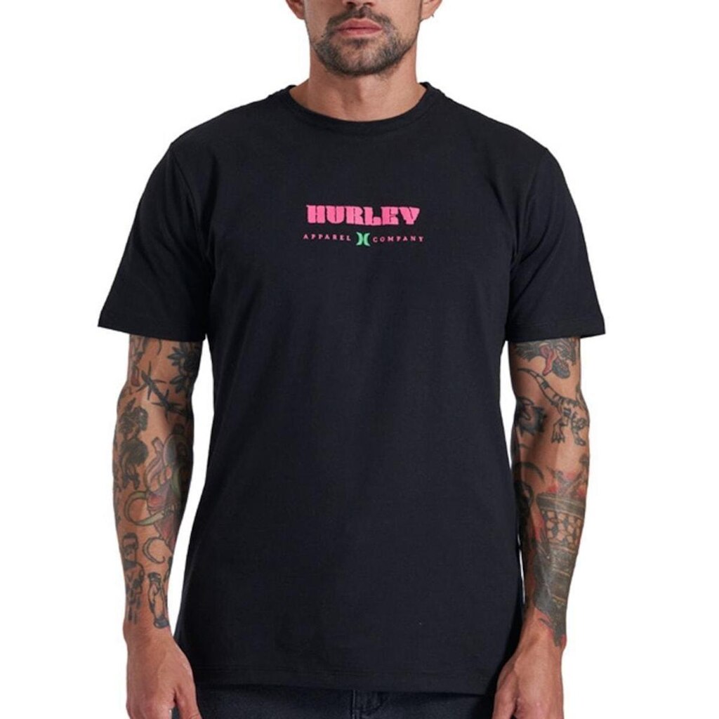 Camiseta Hurley Surf Noise Preta