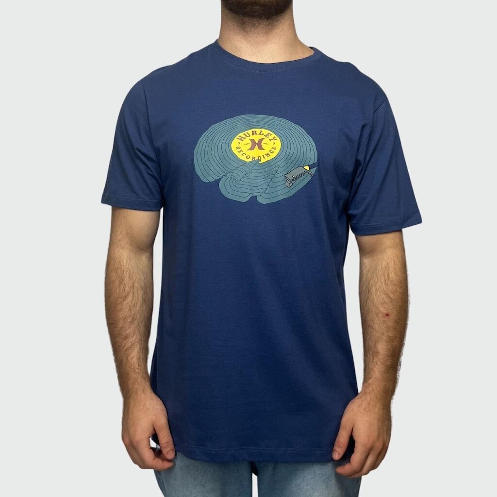 Camiseta Hurley Wave Song Marinho