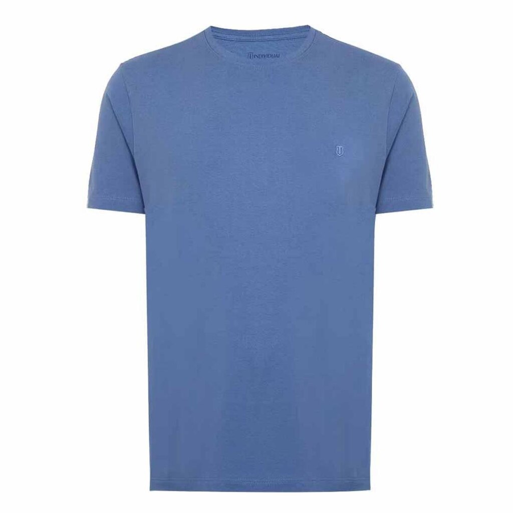 Camiseta Individual Básica Regular Azul