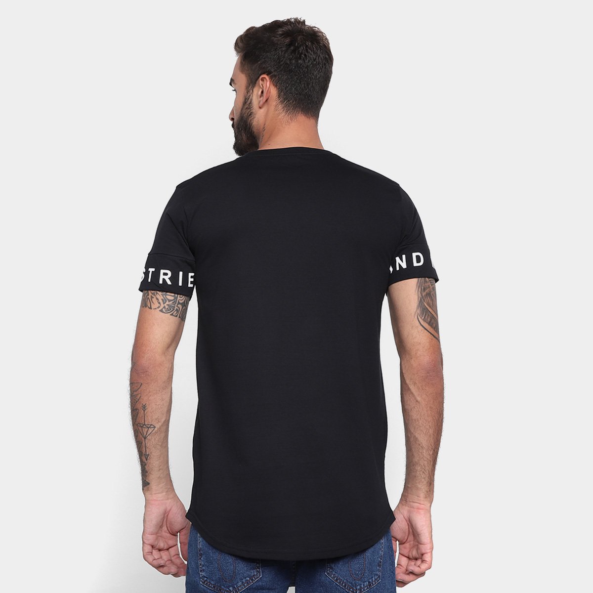 Camiseta Industrie Alongada Masculina - 1