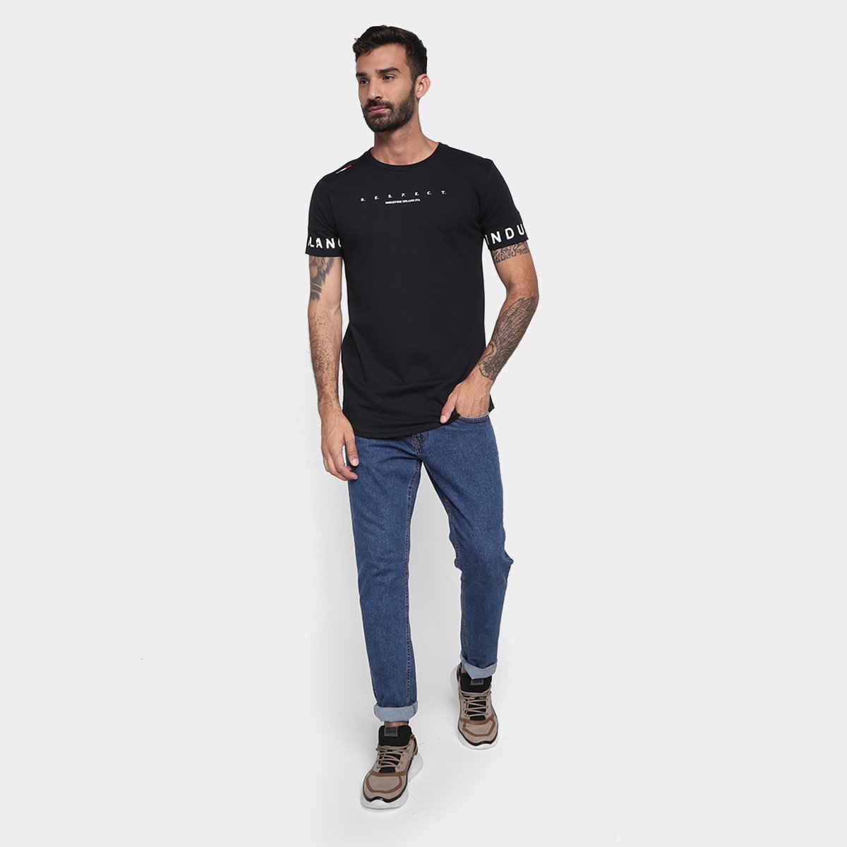 Camiseta Industrie Alongada Masculina - 3